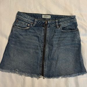 Free People Jean Skirt